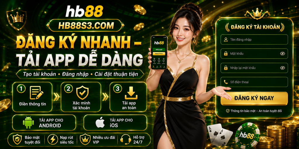 Hướng dẫn đăng ký tải app HB88